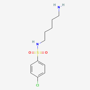 molecular formula C11H17ClN2O2S B1321746 N-(5-Aminopentyl)-4-chlorobenzenesulfonamide CAS No. 58885-29-3