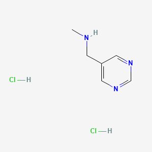 Methyl[(pyrimidin-5-yl)methyl]amine dihydrochloride