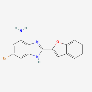 2-(1-Benzofuran-2-yl)-5-bromo-1H-1,3-benzodiazol-7-amine