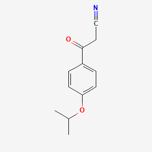 molecular formula C12H13NO2 B1321751 4-Isopropoxybenzoylacetonitrile CAS No. 884504-22-7