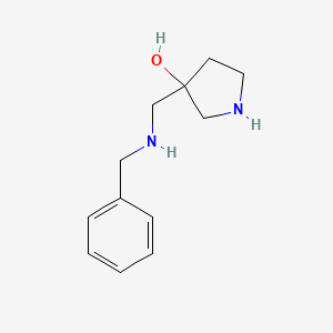 3-[(Benzylamino)methyl]pyrrolidin-3-ol