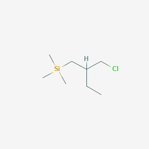 molecular formula C8H19ClSi B13217570 [2-(Chloromethyl)butyl]trimethylsilane 