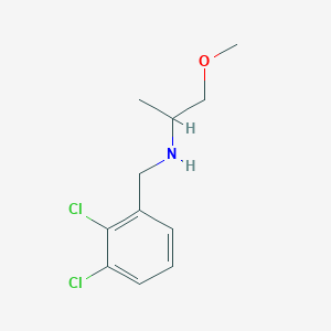 molecular formula C11H15Cl2NO B13217601 [(2,3-Dichlorophenyl)methyl](1-methoxypropan-2-YL)amine 