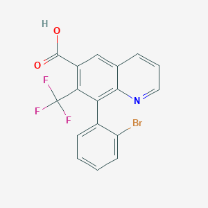 8-(2-Bromophenyl)-7-(trifluoromethyl)quinoline-6-carboxylic acid