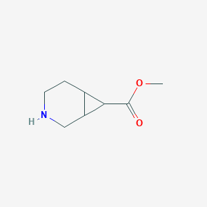 molecular formula C8H13NO2 B13217640 Methyl 3-azabicyclo[4.1.0]heptane-7-carboxylate 