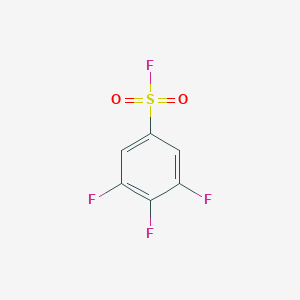 molecular formula C6H2F4O2S B13217655 3,4,5-Trifluorobenzene-1-sulfonyl fluoride 