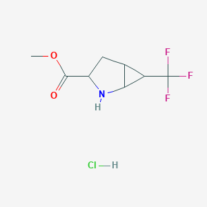 Methyl 6-(trifluoromethyl)-2-azabicyclo[3.1.0]hexane-3-carboxylate hydrochloride