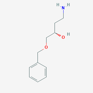 molecular formula C11H17NO2 B13217678 (2S)-4-Amino-1-(benzyloxy)butan-2-ol 