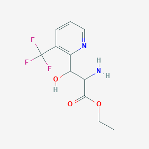 Ethyl 2-amino-3-hydroxy-3-[3-(trifluoromethyl)pyridin-2-yl]propanoate