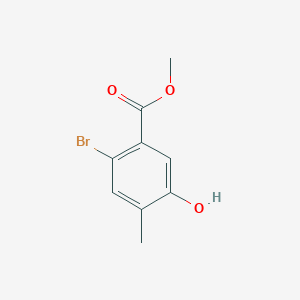 molecular formula C9H9BrO3 B1321770 Methyl 2-bromo-5-hydroxy-4-methylbenzoate CAS No. 87808-27-3