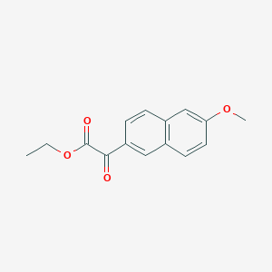 molecular formula C15H14O4 B1321771 Ethyl 6-methoxy-2-naphthoylformate CAS No. 56547-13-8
