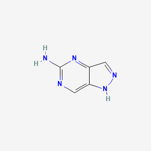 molecular formula C5H5N5 B13217724 1H-pyrazolo[4,3-d]pyrimidin-5-amine 