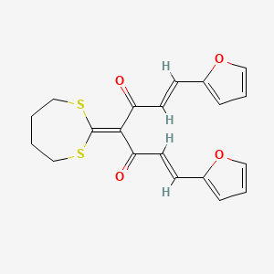 4-(1,3-Dithiepan-2-ylidene)-1,7-bis(furan-2-yl)hepta-1,6-diene-3,5-dione