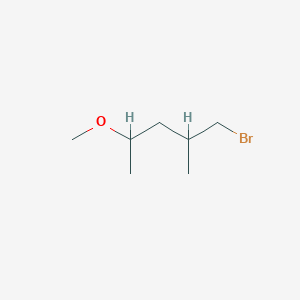 molecular formula C7H15BrO B13217789 1-Bromo-4-methoxy-2-methylpentane 