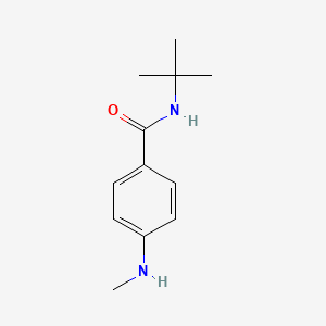 molecular formula C12H18N2O B13217798 N-tert-Butyl-4-(methylamino)benzamide 