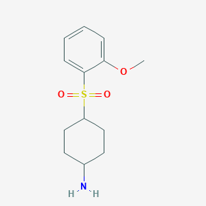 4-(2-Methoxybenzenesulfonyl)cyclohexan-1-amine