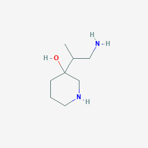 3-(1-Aminopropan-2-yl)piperidin-3-ol