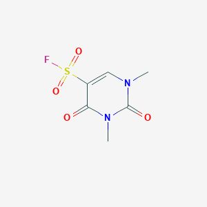 molecular formula C6H7FN2O4S B13217825 1,3-Dimethyl-2,4-dioxo-1,2,3,4-tetrahydropyrimidine-5-sulfonyl fluoride 