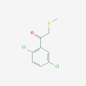 molecular formula C9H8Cl2OS B13217829 1-(2,5-Dichlorophenyl)-2-(methylsulfanyl)ethan-1-one 