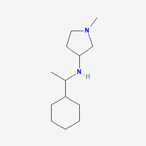 molecular formula C13H26N2 B13217868 N-(1-cyclohexylethyl)-1-methylpyrrolidin-3-amine 