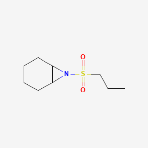 molecular formula C9H17NO2S B13217898 7-(Propane-1-sulfonyl)-7-azabicyclo[4.1.0]heptane 