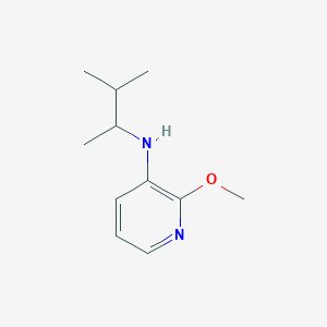 molecular formula C11H18N2O B13217952 2-methoxy-N-(3-methylbutan-2-yl)pyridin-3-amine 