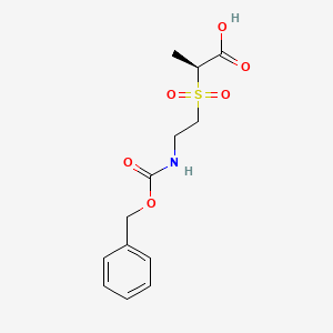 (2S)-2-(2-{[(benzyloxy)carbonyl]amino}ethanesulfonyl)propanoic acid