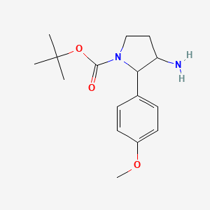 tert-Butyl 3-amino-2-(4-methoxyphenyl)pyrrolidine-1-carboxylate