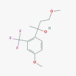 4-Methoxy-2-[4-methoxy-2-(trifluoromethyl)phenyl]butan-2-ol