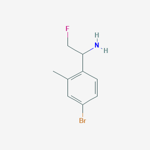 1-(4-Bromo-2-methylphenyl)-2-fluoroethan-1-amine