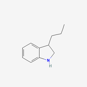 molecular formula C11H15N B13218048 3-propyl-2,3-dihydro-1H-indole 