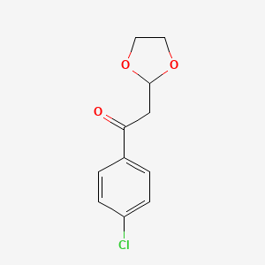 1-(4-Chloro-phenyl)-2-(1,3-dioxolan-2-yl)-ethanone