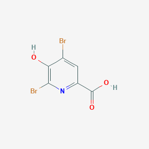 molecular formula C6H3Br2NO3 B1321809 4,6-二溴-5-羟基吡啶甲酸 CAS No. 64354-26-3