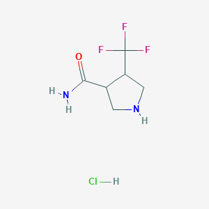 4-(Trifluoromethyl)pyrrolidine-3-carboxamide hydrochloride