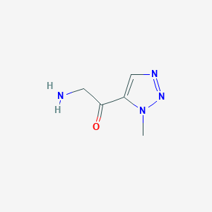 molecular formula C5H8N4O B13218165 2-Amino-1-(1-methyl-1H-1,2,3-triazol-5-yl)ethan-1-one 