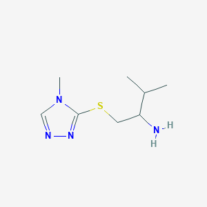 3-[(2-Amino-3-methylbutyl)sulfanyl]-4-methyl-4H-1,2,4-triazole