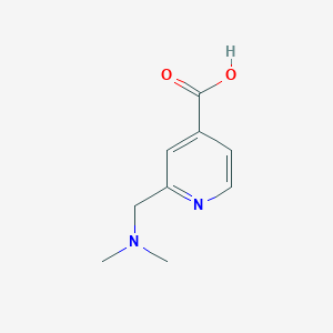 molecular formula C9H12N2O2 B13218177 2-((Dimethylamino)methyl)isonicotinic acid 