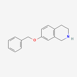 molecular formula C16H17NO B1321821 7-(苄氧基)-1,2,3,4-四氢异喹啉 CAS No. 252061-94-2