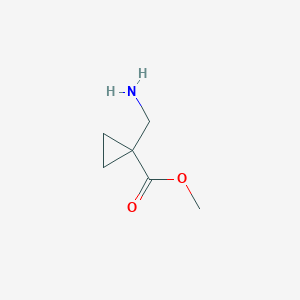 molecular formula C6H12ClNO2 B1321823 Methyl 1-(aminomethyl)cyclopropanecarboxylate CAS No. 914226-26-9
