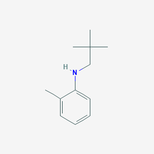 molecular formula C12H19N B13218249 N-(2,2-dimethylpropyl)-2-methylaniline CAS No. 74173-02-7