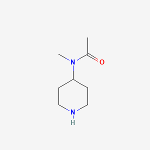 molecular formula C8H16N2O B1321825 N-methyl-N-(piperidin-4-yl)acetamide CAS No. 83180-55-6