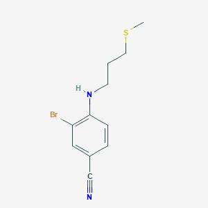 3-Bromo-4-{[3-(methylsulfanyl)propyl]amino}benzonitrile