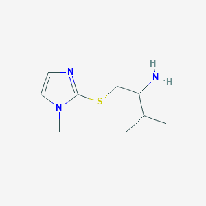 2-[(2-Amino-3-methylbutyl)sulfanyl]-1-methyl-1H-imidazole