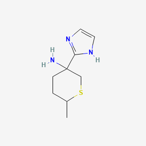 3-(1H-Imidazol-2-yl)-6-methylthian-3-amine