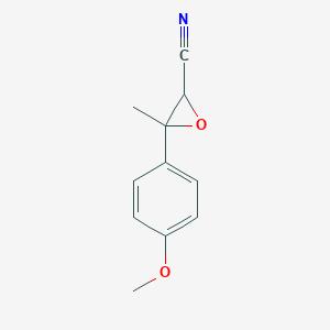 molecular formula C11H11NO2 B13218297 3-(4-Methoxyphenyl)-3-methyloxirane-2-carbonitrile 