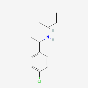 molecular formula C12H18ClN B13218303 (Butan-2-yl)[1-(4-chlorophenyl)ethyl]amine 