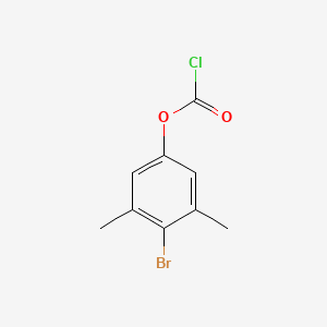 molecular formula C9H8BrClO2 B13218334 4-Bromo-3,5-dimethylphenyl chloroformate 