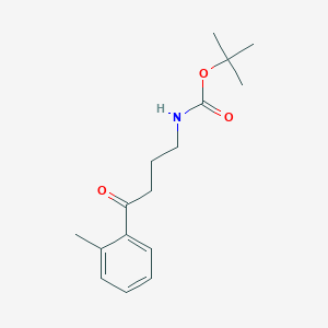 tert-Butyl N-[4-(2-methylphenyl)-4-oxobutyl]carbamate