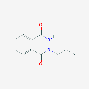 molecular formula C11H12N2O2 B13218360 2-Propyl-1,2,3,4-tetrahydrophthalazine-1,4-dione 