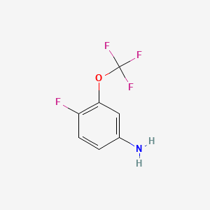 molecular formula C7H5F4NO B1321837 4-Fluoro-3-(trifluoromethoxy)aniline CAS No. 113421-98-0